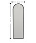 Hanah Home Espejo Ecológico Flotal-E Negro 160x50 cm MDF